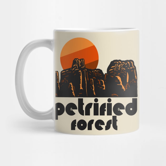 Retro Petrified Forest ))(( Tourist Souvenir National Park Design by darklordpug